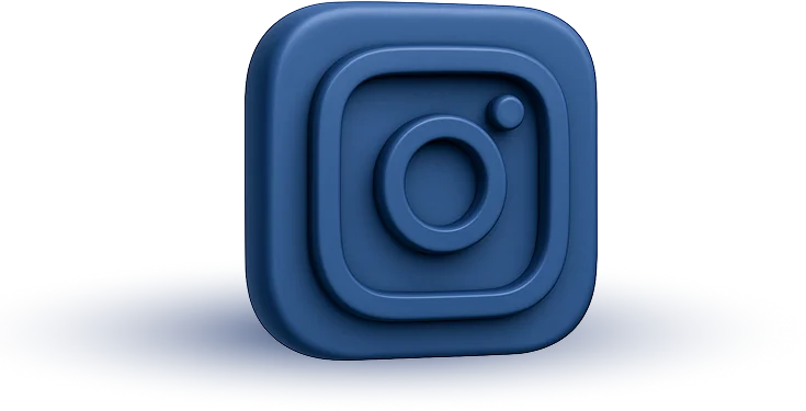 Объёмный знак Instagram